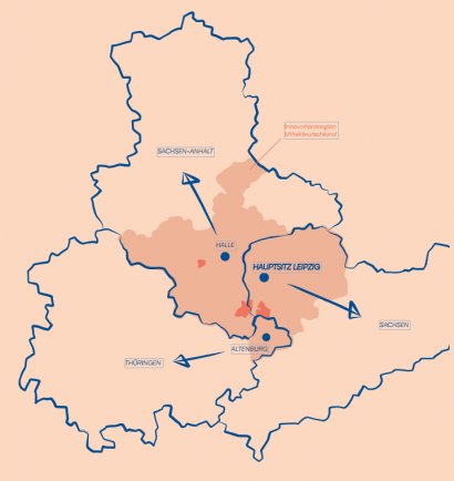 Karte Mitteldeutschland