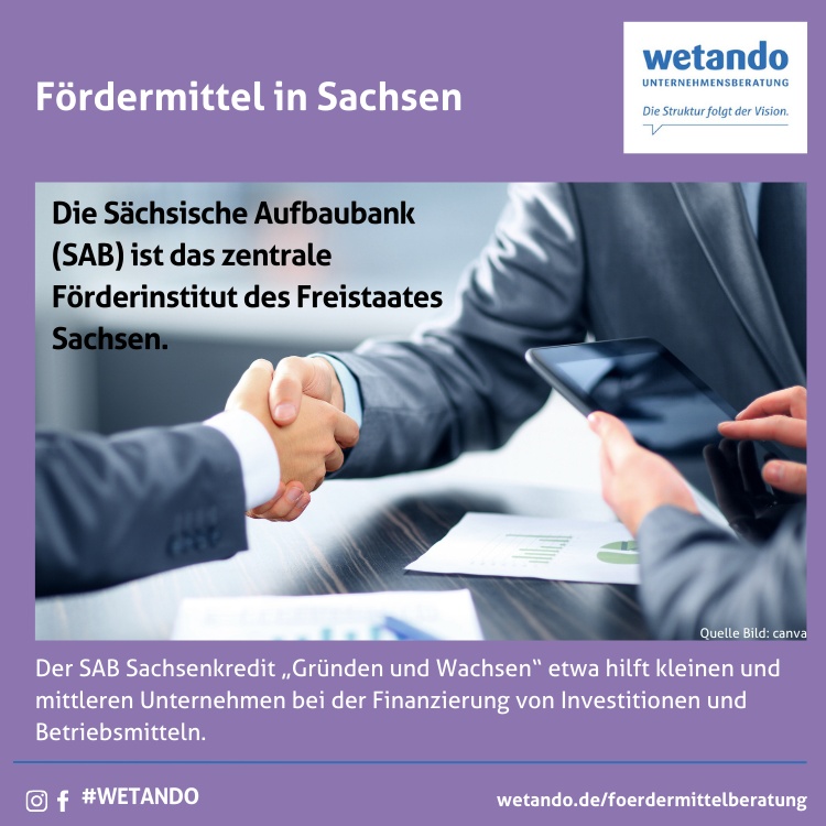 Fördermittelberatung Sachsen - SAB Sachsenkredit „Gründen und Wachsen“