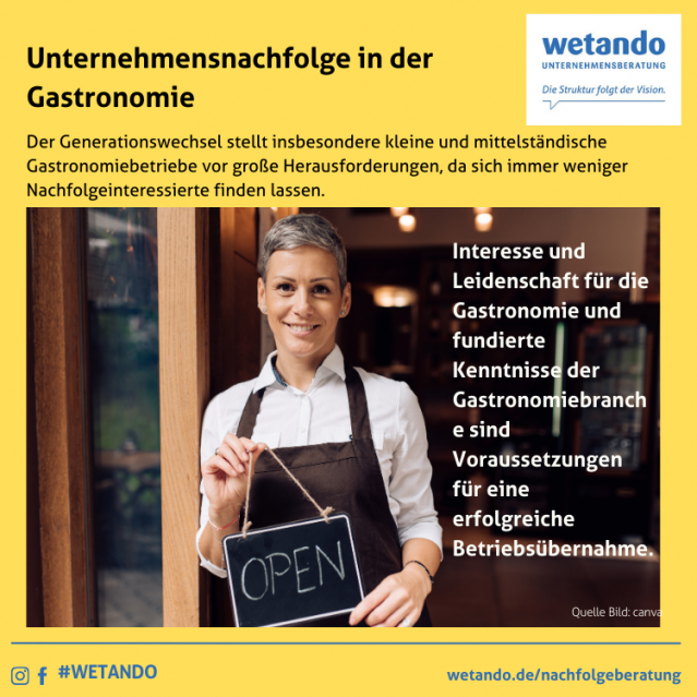 Nachfolgeberatung Gastronomie