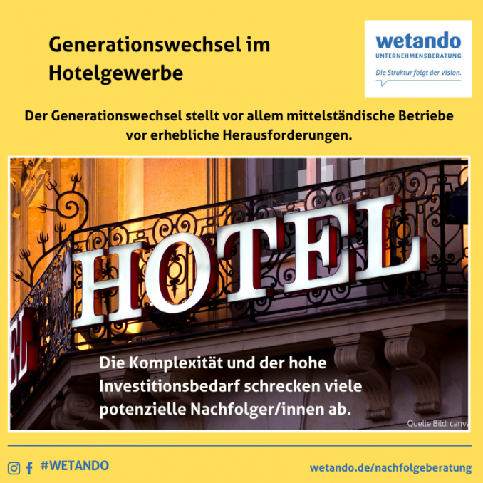 Nachfolgeberatung in der Hotellerie