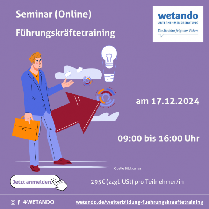 Seminar Führungskräftetraining am 17.12.2024