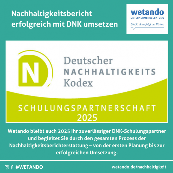 Beratung als zertifizierter DNK-Schulungspartner 2025