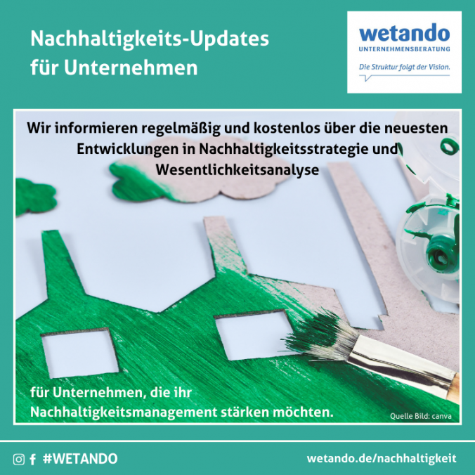 Update Nachhaltigkeitsstrategie und Wesentlichkeitsanalyse