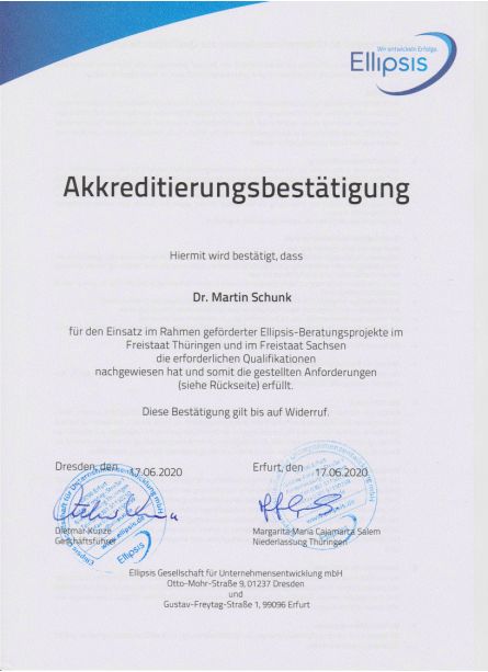 Ellipsis Akkreditierungsbestätigung