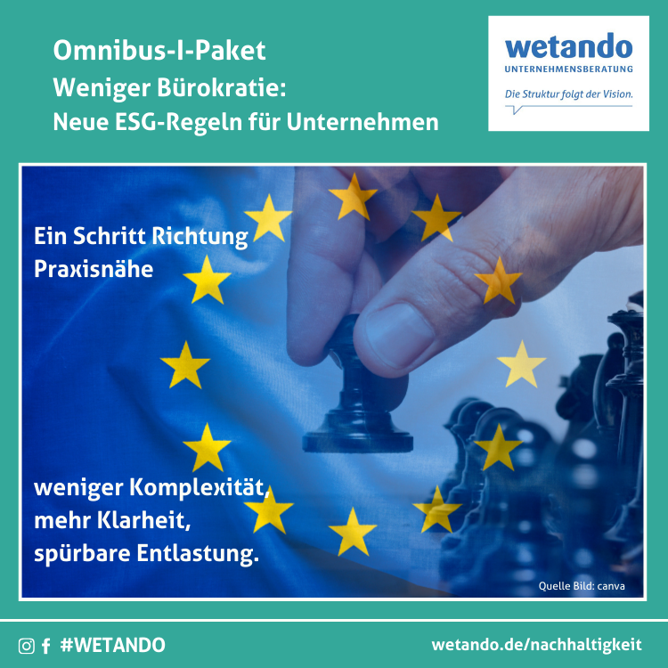 Omnibus-I-Paket der EU: Entlastung für Unternehmen