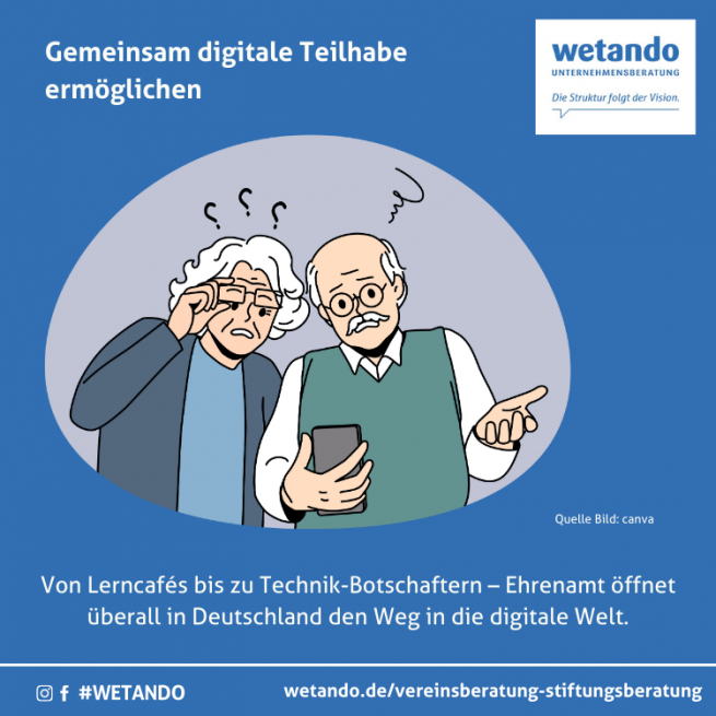 Vereine zur Förderung digitaler Teilhabe