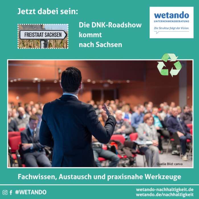 DNK-Roadshow in Sachsen – wetando begleitet Sie