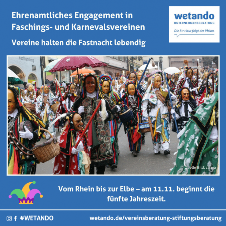 Beginn der „fünften Jahreszeit“ – Faschings- und Karnevalsvereine