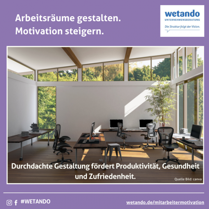 Mehr Motivation durch kluge Arbeitsraumgestaltung