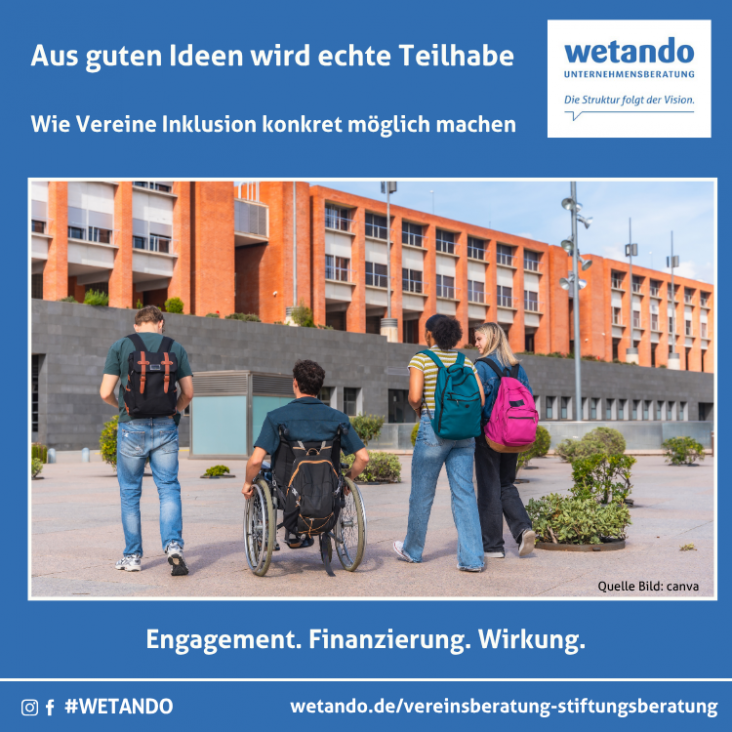 Wetando unterstützt Vereine für inklusive Teilhabe